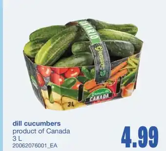 Wholesale Club DILL CUCUMBERS, 3 L offer