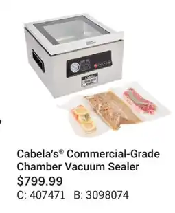 Cabela's Cabela׳s Commercial-Grade Chamber Vacuum Sealer offer
