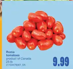 Wholesale Club ROMA TOMATOES, 25 LB offer