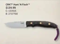 Cabela's CRKT Hunt 'N Fisch offer