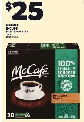 Independent City Market MCCAFÉ K-CUPS, 30'S offer