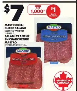 Independent City Market MASTRO DELI SLICED SALAMI, 125/150 G offer