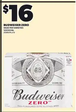 Independent City Market BUDWEISER ZERO, 12X355 ML offer