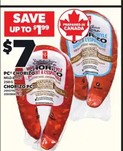 Independent City Market PC CHORIZO, 250 G offer