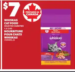 Independent City Market WHISKAS CAT FOOD, 1.5/2 KG offer