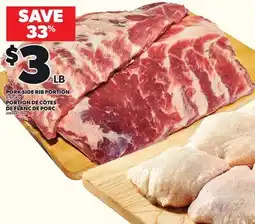 Independent City Market PORK SIDE RIB PORTION offer