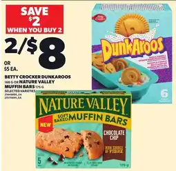 Independent City Market BETTY CROCKER DUNKAROOS, 168 G OR OR NATURE VALLEY MUFFIN BARS, 175 G offer