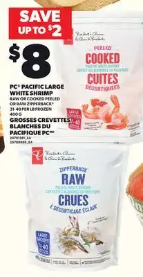 Independent City Market PC PACIFIC LARGE WHITE SHRIMP, 400 G offer