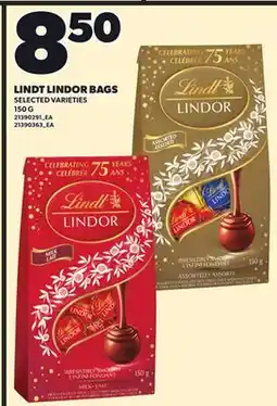 Independent City Market LINDT LINDOR BAGS, 150 G offer