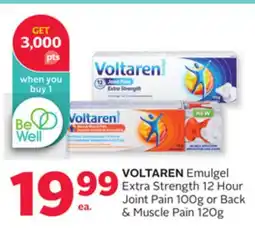Rexall VOLTAREN Emulgel Extra Strength 12 Hour Joint Pain 100g or Back & Muscle Pain 120g offer