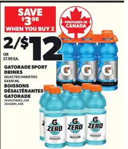 Independent City Market GATORADE SPORT DRINKS, 6X591 ML offer