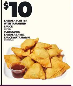 Independent City Market SAMOSA PLATTER WITH TAMARIND SAUCE, 1.37 KG offer
