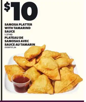 Independent City Market SAMOSA PLATTER WITH TAMARIND SAUCE, 1.37 KG offer