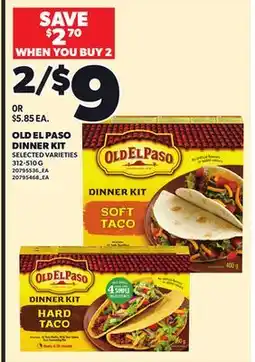 Independent City Market OLD EL PASO DINNER KIT, 312-510 G offer