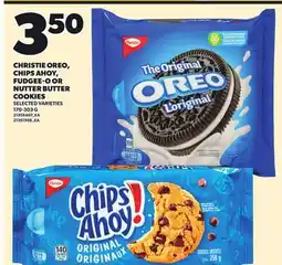 Independent City Market CHRISTIE OREO, CHIPS AHOY, FUDGEE-O OR NUTTER BUTTER COOKIES, 170-303 G offer