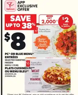 Independent City Market PC OR BLUE MENU ENTRÉES, 600 G-1.13 KG offer