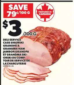 Independent City Market DELI SERVICE CASE SIKORSKI GRANDPA & GRANDMA HAM offer