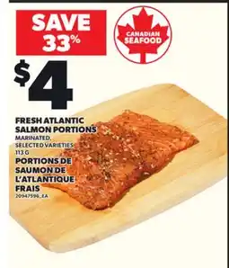 Independent City Market FRESH ATLANTIC SALMON PORTIONS, 113 G offer