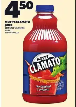 Independent City Market MOTT'S CLAMATO JUICE, 1.89 L offer