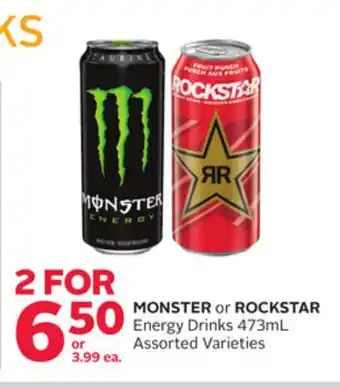 Rexall MONSTER or ROCKSTAR Energy Drinks offer