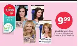 Rexall CLAIROL Nice'n Easy Permanent Cream Hair Colour or Root Touch-Up offer