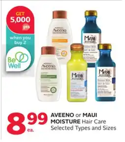 Rexall AVEENO or MAUI MOISTURE Hair Care offer