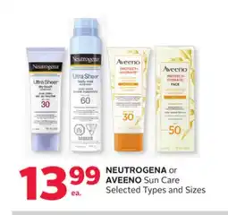Rexall NEUTROGENA or AVEENO Sun Care offer