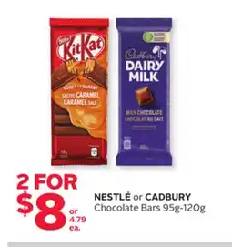 Rexall NESTLÉ or CADBURY Chocolate Bars offer