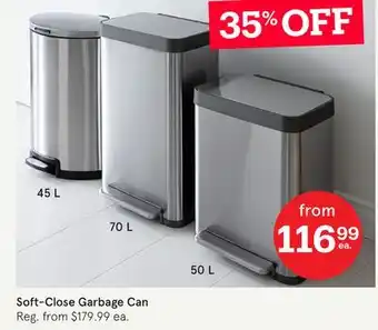 Kitchen Stuff Plus Soft-Close Garbage Can offer
