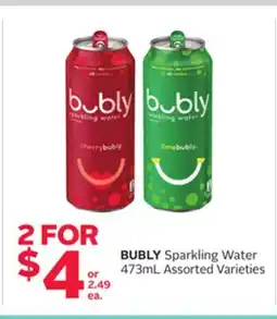 Rexall BUBLY Sparkling Water offer