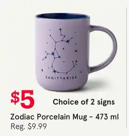 Kitchen Stuff Plus Zodiac Porcelain Mug offer