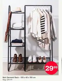 Kitchen Stuff Plus Noir Garment Rack - 100 x 40 x 150 cm offer