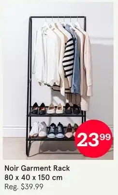 Kitchen Stuff Plus Noir Garment Rack offer