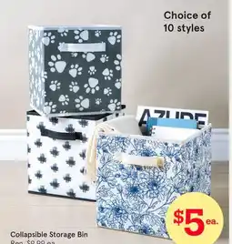 Kitchen Stuff Plus Collapsible Storage Bin offer