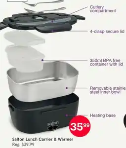 Kitchen Stuff Plus Salton Lunch Carrier & Warmer offer