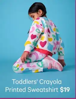 Joe Fresh Toddlers' Crayola Printed Sweatshirt offer