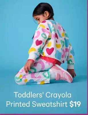 Joe Fresh Toddlers' Crayola Printed Sweatshirt offer