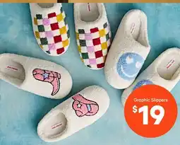 Joe Fresh Graphic Slippers offer