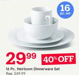 Kitchen Stuff Plus 16 Pc. Heirloom Dinnerware Set offer