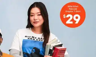 Joe Fresh Billie Eilish Relaxed Graphic T-Shirt offer