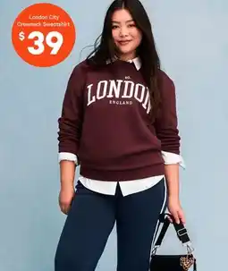 Joe Fresh London City Crewneck Sweatshirt offer