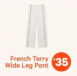 Joe Fresh French Terry Wide Leg Pant offer