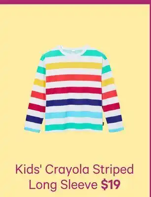 Joe Fresh Kids' Crayola StripedLong Sleeve offer