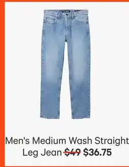 Joe Fresh Men's Medium Wash StraighLegt Jean offer