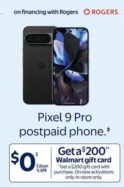 Walmart Pixel 9 Pro postpaid phone offer