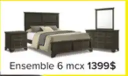 Leon's Abigail Chambre à coucher 6 mcx grand – gris offer