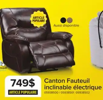 Leon's Canton Fauteuil inclinable électrique - brun foncé offer
