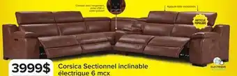 Leon's Corsica Sectionnel inclinable électrique 6 mcx - brun offer