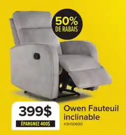 Leon's Owen Fauteuil inclinable - gris offer