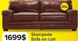 Leon's Stampede Sofa en cuir – châtaigne offer